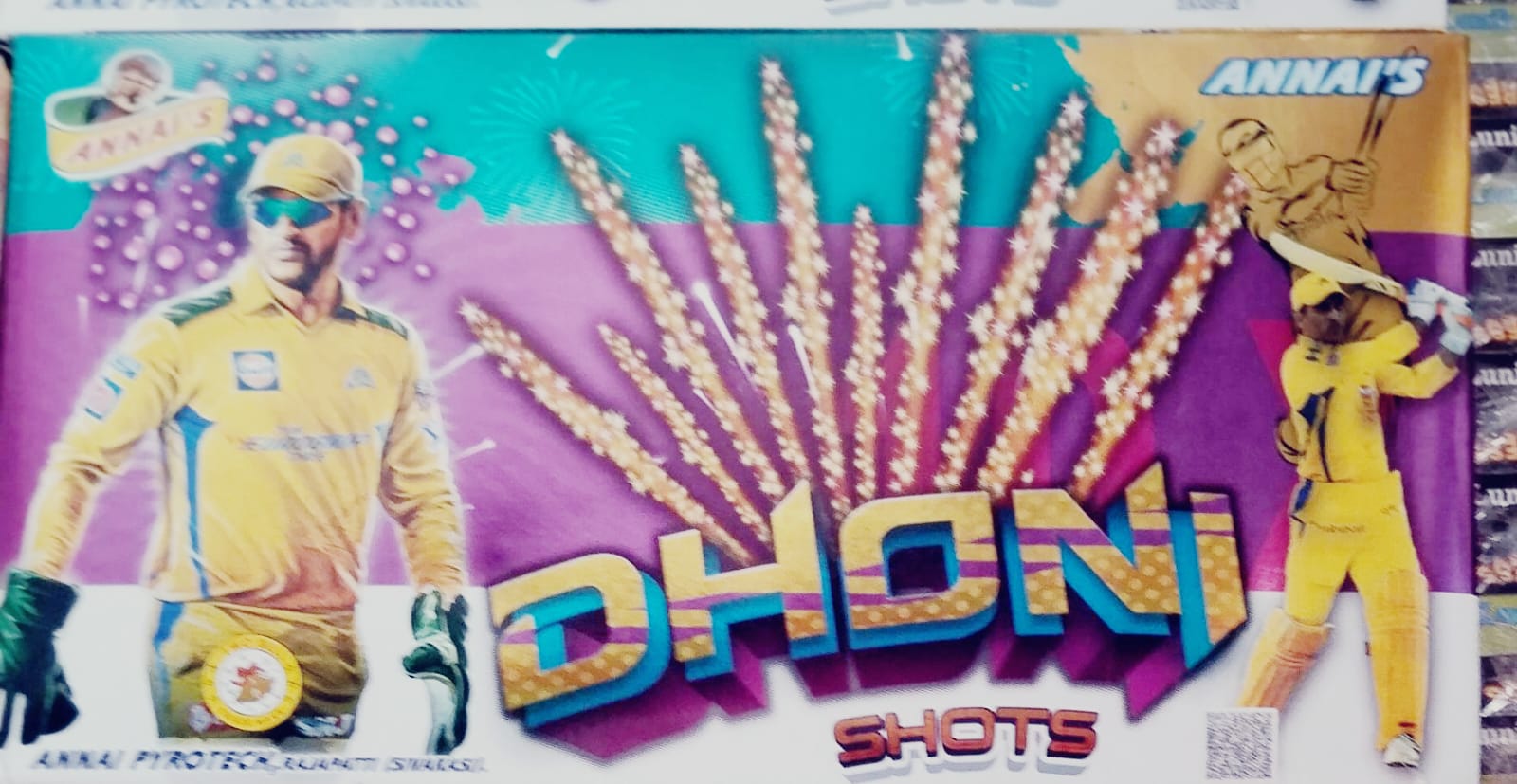 inba Crackers DHONI Shots 10*10  Aerial Crackling